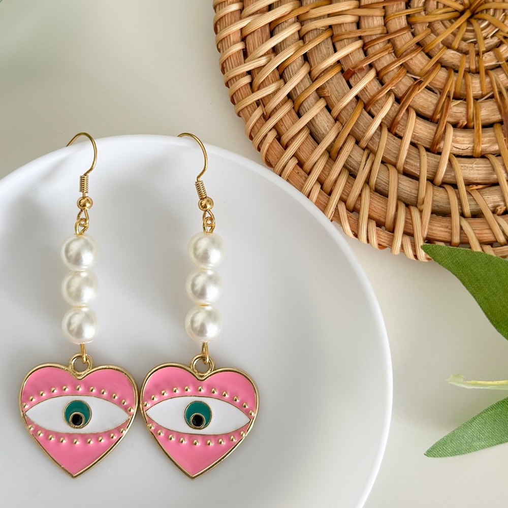 Pink Pearl Earrings